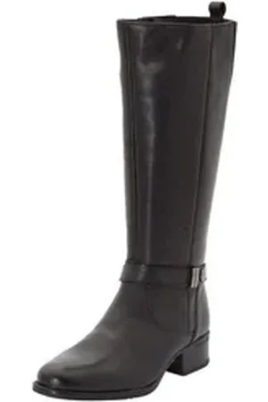 Sheego Große Größen Weitschaftstiefel in Schaftweite XXL mit Zierband um der Fußfessel schwarz 38 EU