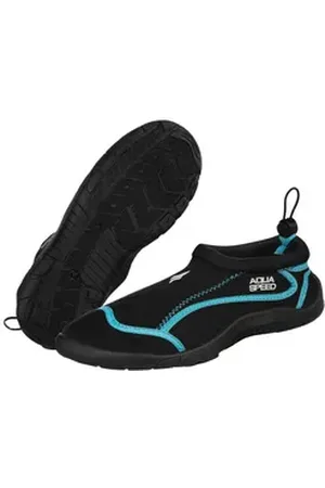 Aquaspeed Rutschfeste Aqua-Schuhe Kinder Gr. 35 – Schnell & einfach trocknend Wasserschuh (Kinderschuh-Set mit Grip – Sicher & bequem unterwegs) Trittsicher & flexibel – Kinderset für Sommer & Spielplatz 35