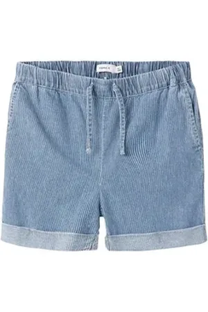 NAME IT Bermudas NKFBELLA HW WIDE DNM SHORTS 4405-IP blau 134