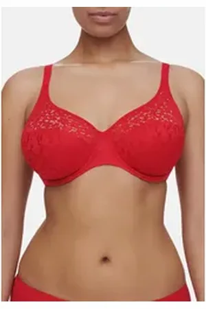 Chantelle Bügel-BH Easy Feel Norah (1-tlg) Bügel-BH - Blickdicht - Leicht transparent am Obercup rot 70