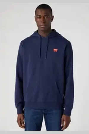 Wrangler Kapuzensweatshirt Sign off blau S