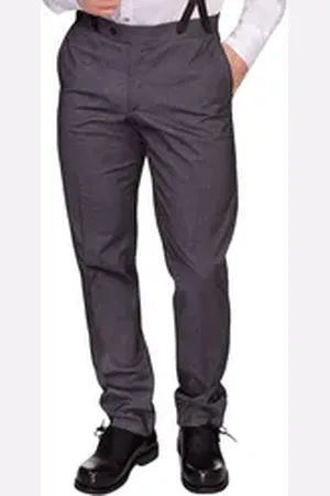 Hammerschmid Trachtenlederhose Stresemannhose - ASCHAU - grau grau 28