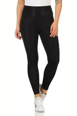 rock creek Leggings Damen Leggings mit breitem Bündchen D-463 schwarz XL