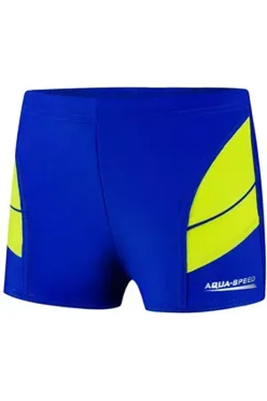 Aquaspeed Badehose Schwimmhose für Jungen 134 cm Chlorresistentes Material (Eng anliegend & flexibel – ideal für Schwimmtraining & Urlaub) Langlebige Fasern sorgen für Strapazierfähigkeit & Haltbarkeit blau|grün 134 cm