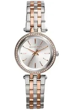 Michael Kors Quarzuhr Damen-Uhr Darci Analog Quarz Edelstahl-Armband MK3298
