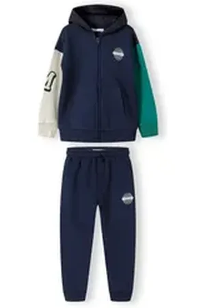 Minoti Jogginganzug Jogginganzug mit Kapuzensweatshirt mit Reißverschluss (2y-14y) blau 158-164cm