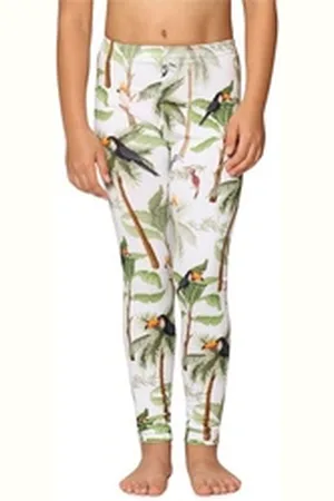 Merry Style Leggings Mädchen Lange Hose MS10-337 (1-tlg) aus Baumwolle weiß 152