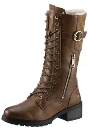 Mustang Shoes Winterstiefel mit goldfarbenen Akzenten braun 36 EU