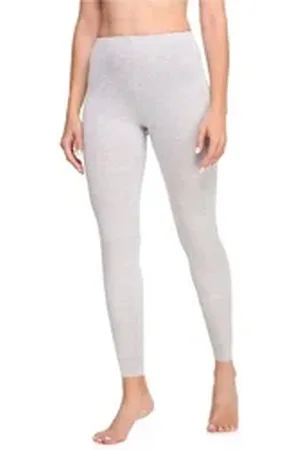 Ladeheid Leggings Damen Lange Leggings aus Viskose LA40-201 (1-tlg) elastischer Bund grau 40