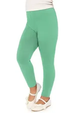 Merry Style Leggings Mädchen Lange Hose Freizeithose mit weitem Bein MS10-130 (1-tlg) elastischer Bund grün 122