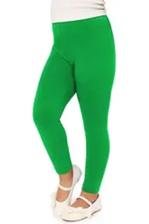 Merry Style Leggings Mädchen Lange Hose Freizeithose mit weitem Bein MS10-130 (1-tlg) elastischer Bund grün 134