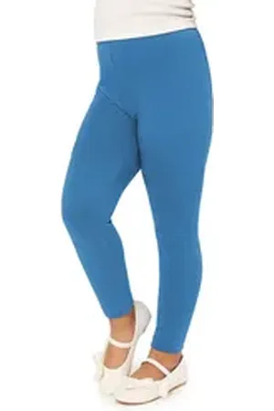 Merry Style Leggings Mädchen Lange Hose Freizeithose mit weitem Bein MS10-130 (1-tlg) aus Viskose, elastischer Bund blau 128