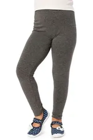 Merry Style Leggings Mädchen Lange Hose Freizeithose mit weitem Bein MS10-130 (1-tlg) elastischer Bund grau 110