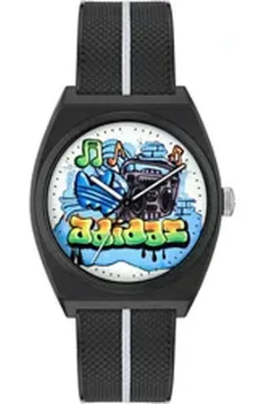 adidas Originals Quarzuhr PROJECT TWO AOST250412I, Armbanduhr, Herrenuhr, Damenuhr,Resinarmband,wasserabweisend bis 5 bar schwarz