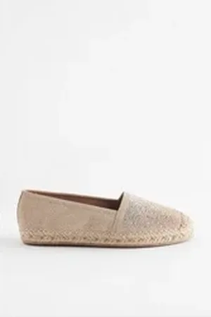 Next Forever Comfort® Flache Espadrilles Espadrille (1-tlg) silberfarben 37 EU