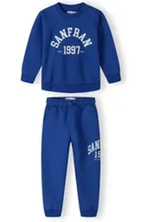 Minoti Jogginganzug Sweatshirt und Sweathosen- Set (2y-14y) blau 158-164cm