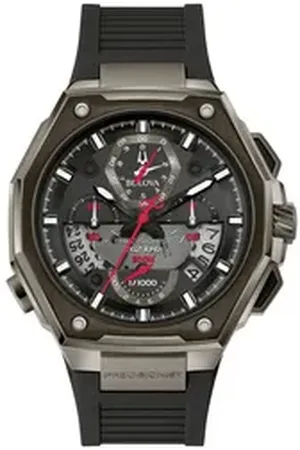 BULOVA Chronograph 98B358, Armbanduhr, Quarzuhr, Herrenuhr, bis 30 bar wasserdicht, Saphirglas schwarz