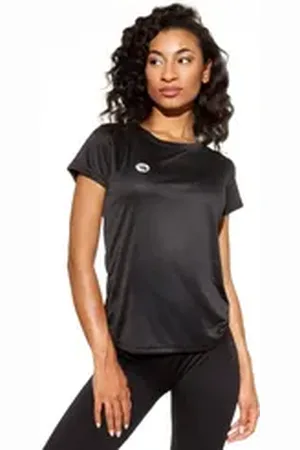 STARK SOUL Laufshirt Leichtes Damen Sport T-Shirt "Light Breeze" Kurzarm Trainigsshirt schwarz XL