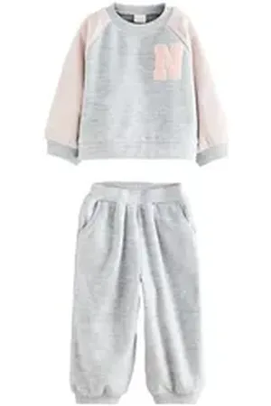 Next Sweatanzug Fleece-Jogginghose und Sweatshirt im Set (2-tlg) blau 92-98 (2-3 J.)