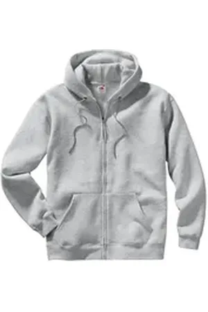 Fruit Of The Loom Trainingsjacke Sweatjacke grau 7