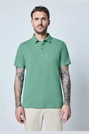Street one MEN Poloshirt aus reiner Baumwolle grün L (42)