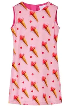 vidaXL Sommerkleid Kinderkleid Knallrosa 140 rosa 140 (9-10 J)