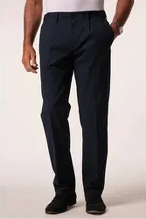 JP 1880 Anzughose Hose Seersucker Elastikbund Regular Fit blau|schwarz 52