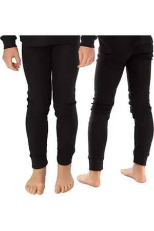 Black Snake Thermounterhose 2er Pack Thermounterhose für Kinder – Weich, atmungsaktiv & für Sport (2-St) Kinder Thermounterwäsche Unterhose schwarz 110-116