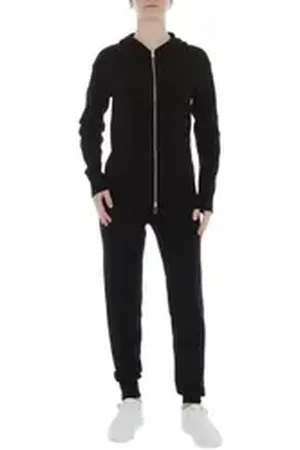 Ital-Design Jogginganzug Damen Freizeit (86365248), Kapuze Stretch Zweiteiler in Schwarz schwarz S/M