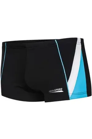 Aquaspeed Badehose Jungen Schwimmhose 158 Schwarz/Blau/Weiß Recycelt & robust (Perfekte Schwimmhose für Jungen – elastisch, bequem & schnelltrocknend) Hochwertiges Recycling-Material – elastisch, langlebig & weich blau|schwarz 158 cm