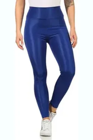 rock creek Leggings Damen Leggings mit breitem Bündchen D-463 blau XL