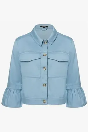 More & More MORE&MORE Kurzjacke Structured Twill Jac blau 44