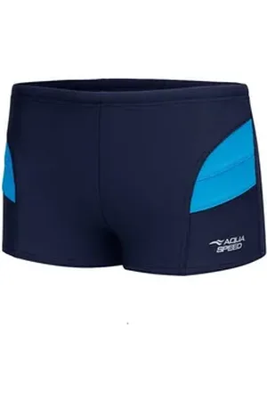 Aquaspeed Badehose Andy Kinder Jungen Schwimmhose Modern Kordelzug 104-152 cm (Einzelne Badehose) Hochelastisch – ideal für Sport & Freizeit blau 152 cm