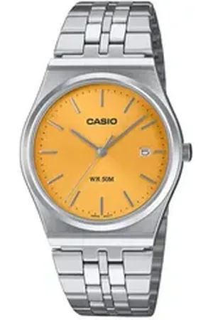 Casio Quarzuhr Armbanduhr Quarz Stahl/Gelb gelb