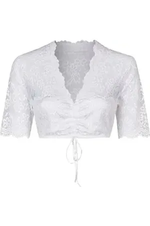 Nina Von C. Dirndlbluse Halbarm Spitzen 