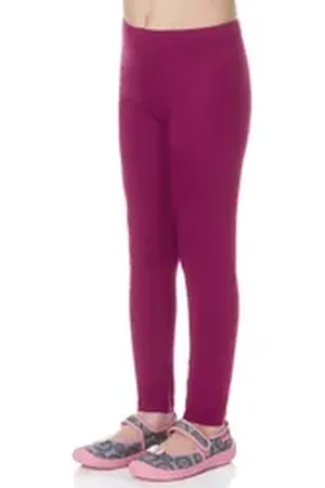 Merry Style Leggings Mädchen Lange Hose Freizeithose mit weitem Bein MS10-130 (1-tlg) aus Viskose, elastischer Bund rosa 110