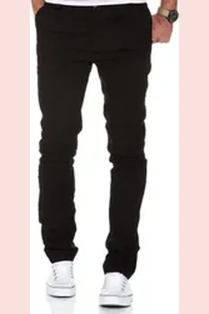 amaci Chinohose ATLANTA Slim Fit Chino mit Stretch schwarz W33/L34