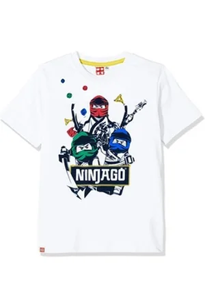 LEGO Wear ® Print-Shirt ® Ninjago T-Shirt Jungen + Mädchen Gr. 104 116 128 140 weiß 116