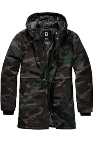 Brandit Brandit Wintermantel Brandit Herren Grid-Camo Parka grün 6XL