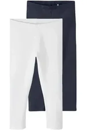 NAME IT Leggings Vivian (2-tlg) blau|weiß 158