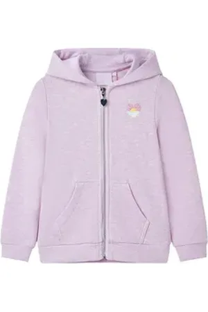 vidaXL Kapuzenpullover Kinder-Kapuzenpullover mit Reißverschluss Lila 104 lila 104 (3-4 J)