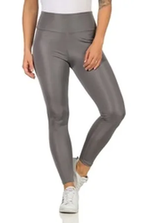 rock creek Leggings Damen Leggings mit breitem Bündchen D-463 grau M
