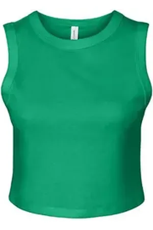 Bella + Canvas Tanktop Women ́s Micro Rib Muscle Crop Tank Damen Top S