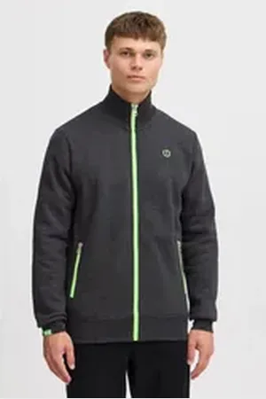 Solid Sweatjacke SDBennTrack Sweatshirtjacke mit Stehkragen grau L