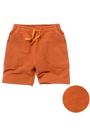 People Wear Organic Sweatbermudas aus Bio Baumwolle orange 110/116