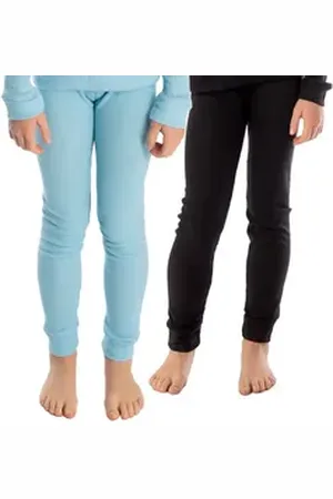 Black Snake Thermounterhose 2er Pack Thermounterhose für Kinder – Weich, atmungsaktiv & für Sport (2-St) Kinder Thermounterwäsche Unterhose blau|schwarz 134-140