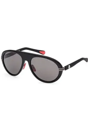 Moncler Sonnenbrille Luxus-Herren-Sonnenbrille mit schwarzer Linse und tropfenförmigem Gla
