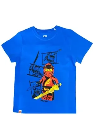 LEGO Wear ® T-Shirt ® Ninjago T-Shirt Jungen + Mädchen Gr.104 116 128 140 blau 116