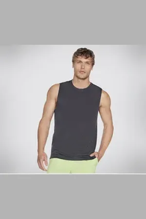 Skechers T-Shirt GODRI CHARGE MUSCLE TANK Feuchtigkeitsableitend grau|schwarz 3XL