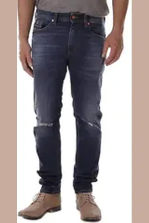 Diesel Skinny-fit-Jeans Thommer 084ZB Herren Jeans Hose Regular Slim Skinny blau